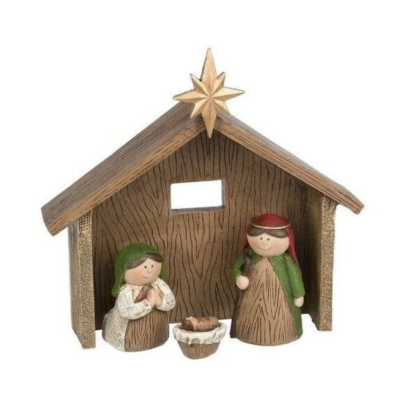 One Piece Childs 4 Piece Nativity Set New in Gift Box - Picture 1 of 2